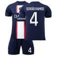thumbnail image 1 of 2223 Paris Saint-Germain Messi Jersey Home No. 10 Neymar Mbappé No. 7 PSG Camiseta de fútbol para niños, 1 of 3