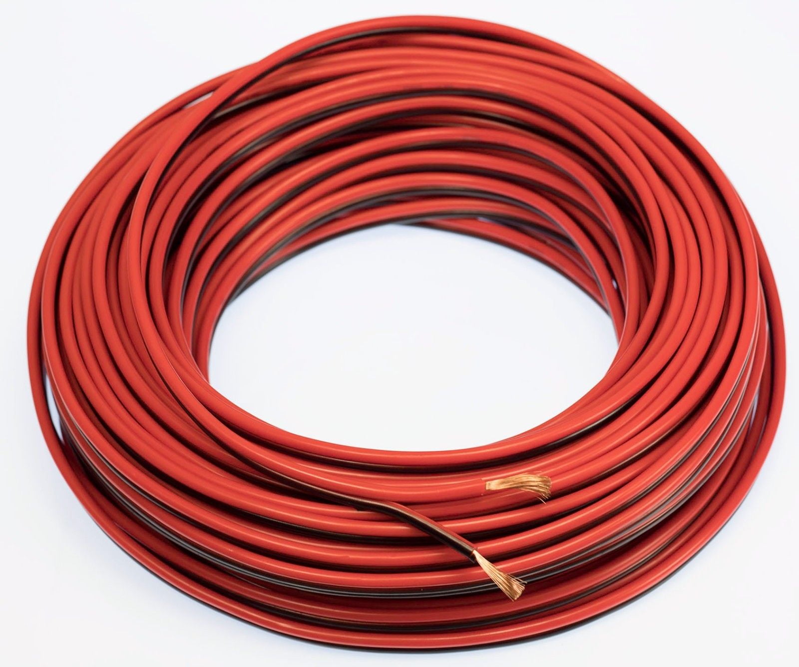12 Gauge 30' ft SPEAKER WIRE Red Black Cable Car Audio Home Stereo 12V DC Power