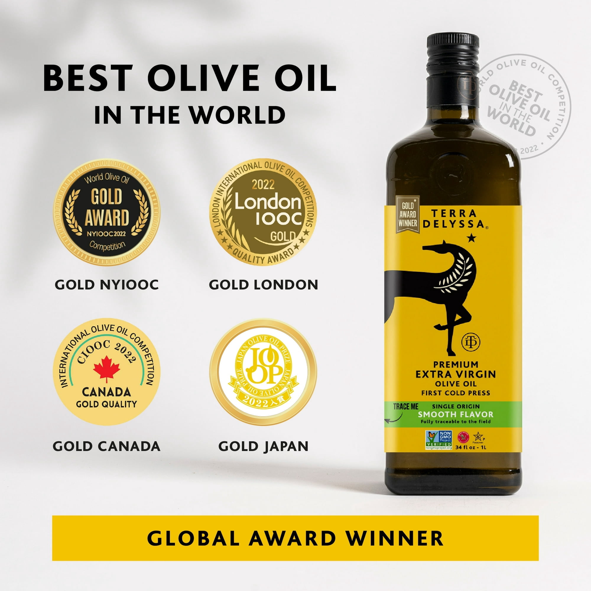 Terra Delyssa Extra Virgin Olive Oil, 34 fl. Oz