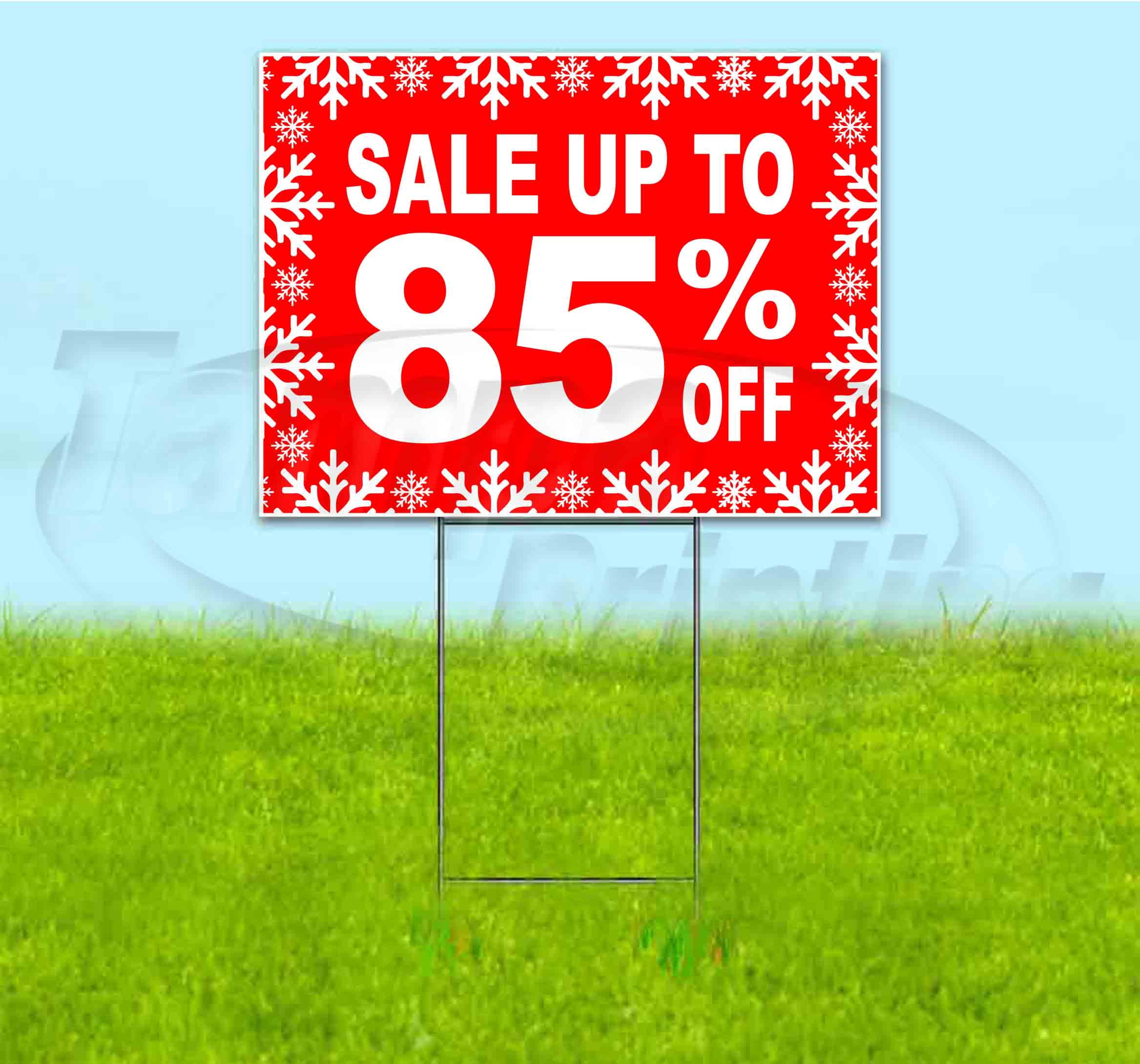 Sale Up To 85% Off (18"" X 24"") Yard Sign, Includes Metal Step Stake