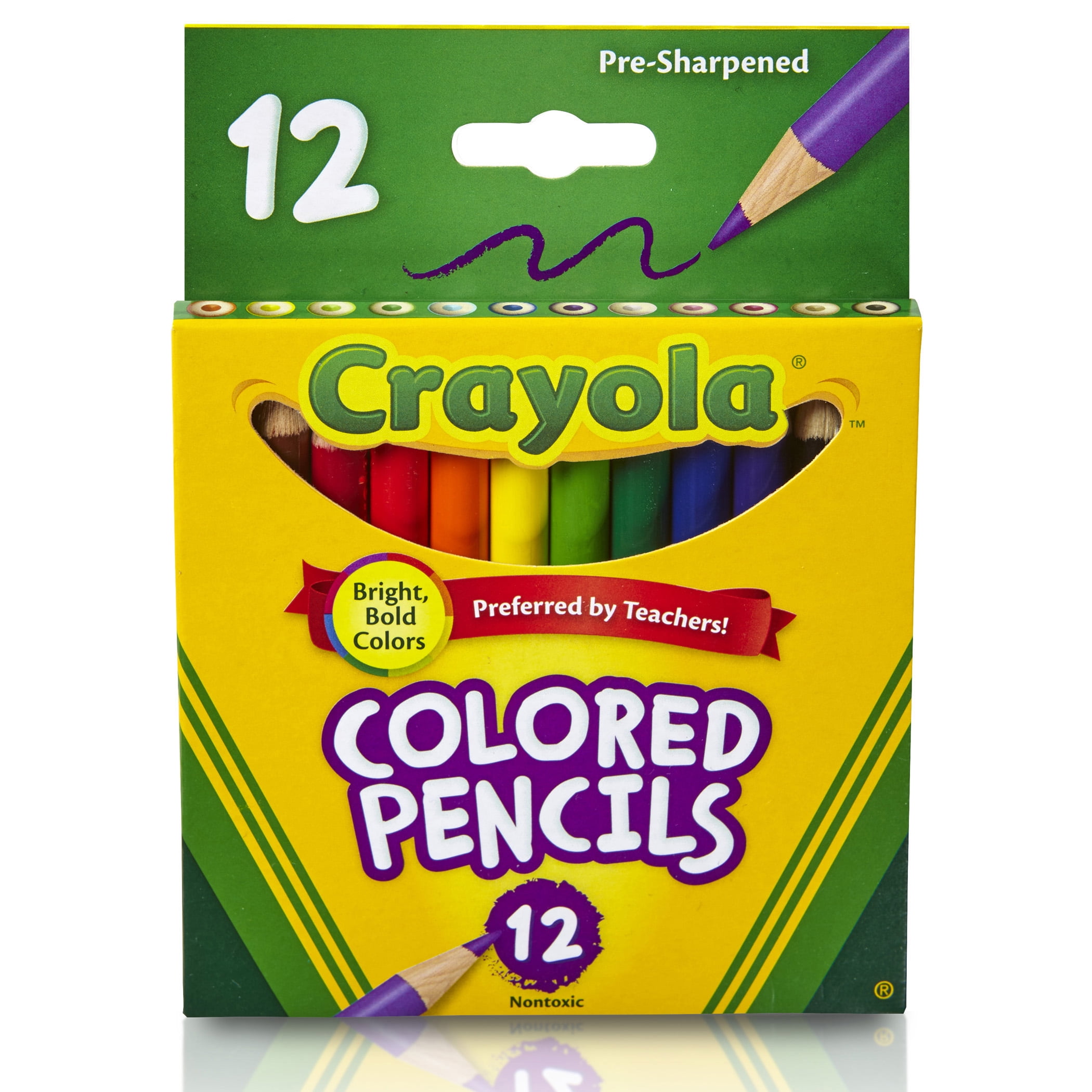 Crayola Short Colored Pencils, 12 Per Pack, 12 Packs