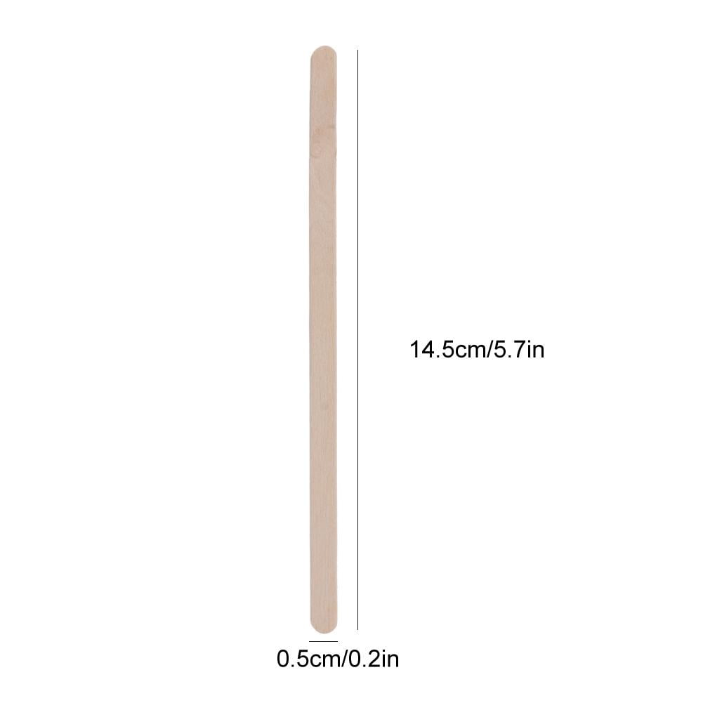 Fdit Waxing Stick, Hair Removal Sticks,100Pcs/Bag Disposable Wooden