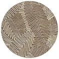 thumbnail image 2 of Addison Rugs Chantille Indoor/Outdoor Transitional Floral Chocolate Washable Round Rug, 8' x 8', 2 of 6