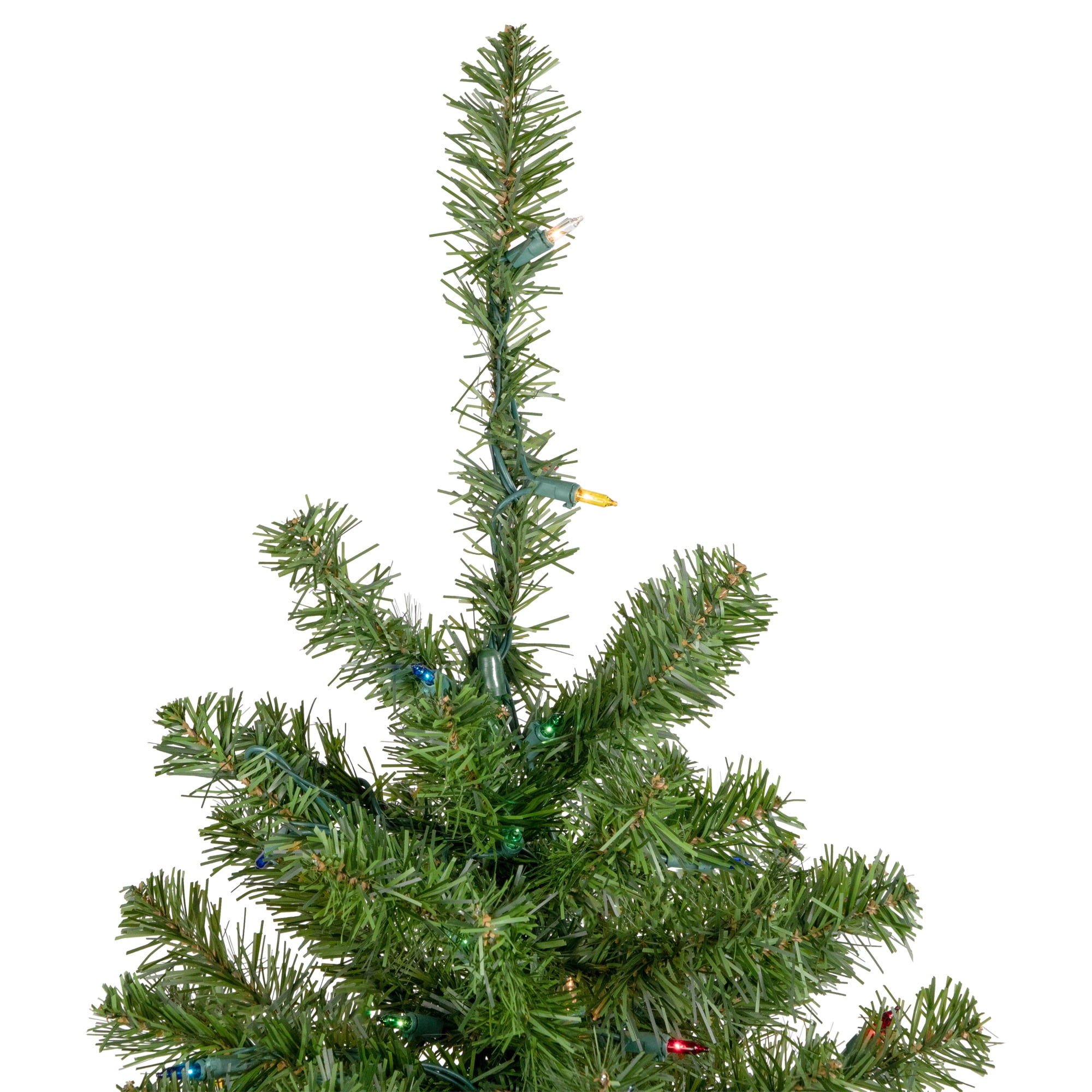 5' Pre-Lit Canadian Pine Artificial Xmas Tree - Multi Lights