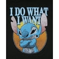 thumbnail image 2 of Disney Lilo And Stitch Men's Stitch I Do What I Want Distressed Design Adult Short Sleeve T-Shirt, 2 of 6