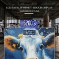thumbnail image 3 of High Precision Body Weight Scale Smart Bathroom Scales with Large LCD Display(400lbs),Decorative for Bedroom-Cute White And Blue Cow With Yellow Daisies On Head, 3 of 4