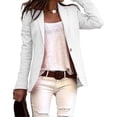thumbnail image 1 of Ladies Work Office Lapel Jacket Suit Blazer One Button, 1 of 2