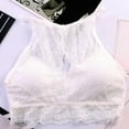 thumbnail image 2 of Solid Color Lace Bra Camisole Women's Integrated Daily Wear Comfort Stretch Adjustable Lingerie All Season Fashion #White,Free Size, 2 of 3