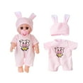 thumbnail image 2 of KOYPTL Realistic Doll Clothes for Baby 12 Inch-Simulation Reborn Doll Girls Clothes Toy -Pink Rabbit Hats & Jumpsuit Gift for Boys Girls Toddlers Pretend Play Accessories Christmas Birthday, 2 of 6
