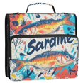 thumbnail image 5 of FORMRS Zipper Binder with Shoulder Strap 2-inch Ring 500 Sheet Capacity File Bag, Yellow Sardines Pattern, 5 of 5