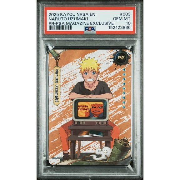 Collectible 2025 Kayou Naruto Smriti Collectible Card Heaven Scroll Series 1 Promo Psa Exclusive Naruto Uzumaki #NRSAPR003 PSA 10