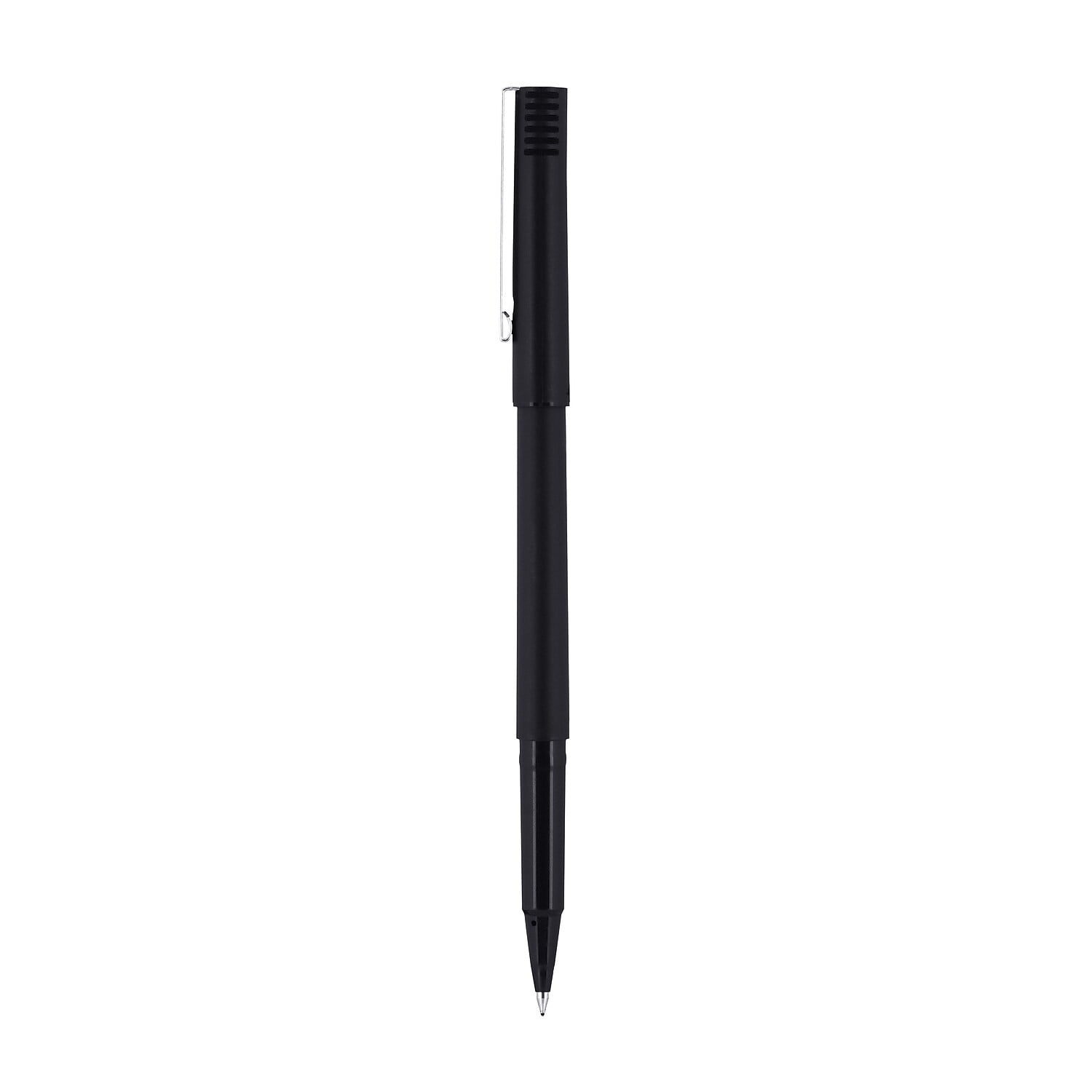 Black Ink Dozen 60151 Sanford Uniball Roller Stick Pen 0.5Mm Micro Point 