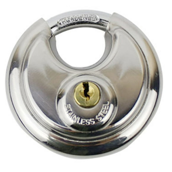 Pad Lock,Stainless Steel Discus Lock Padlockwith Key Stainless Steel Discus Lock Revolutionary Design