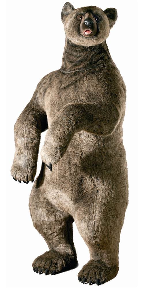 realistic stuffed grizzly bear