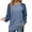 Royal Blue, variant on Sexy Dance Ladies T-shirt Crew Neck T Shirt Patchwork Tee Loose Shirts Long Sleeve Pullover Royal Blue L