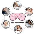 thumbnail image 7 of Goofa Floral Strawberr Printed Sleep Eye Mask for Men Women, Zero Eye Pressure Sleeping Mask, Light Blocking Night Blindfold, Soft Eye Shade Cover, 7 of 7