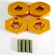 thumbnail image 1 of Vogacara RCGOFFLOW rueda de montaje hexagonal pieza de coche RC adaptador fuerte para 1/10 AXIAL SCX10 Crawler RC pieza de actualización Kits de construcción modelo Dorado, 1 of 6
