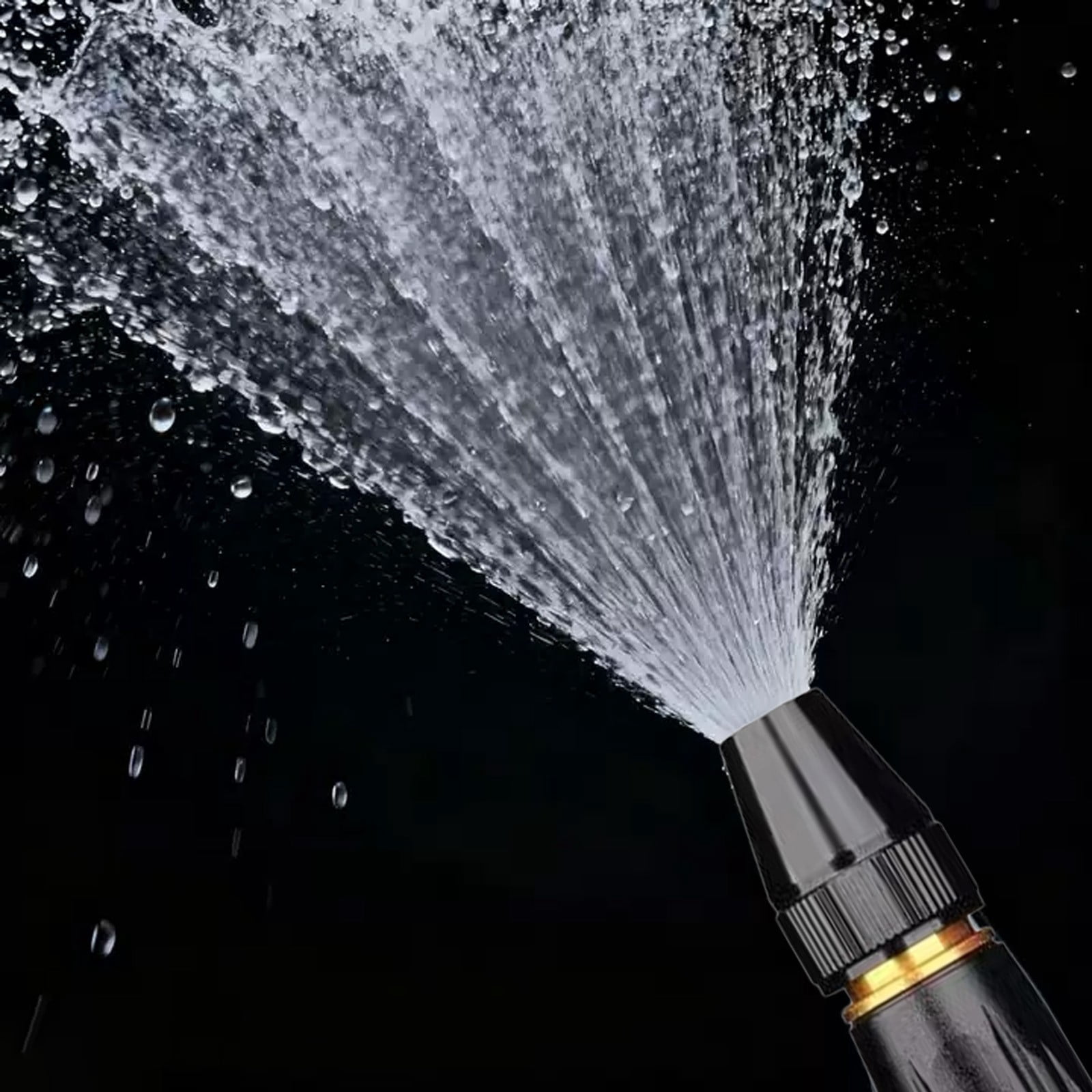 Mohdy 16*3 Adjustable Connector Spray Gun, Direct-Jet Water Gun + 2 Connectors, Abs Water Valve Nozzle, High-Pressure Washer Nozzle, with Metal Connector Set, Suitable for Garden Hose Spray Guns.