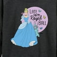 thumbnail image 3 of Disney Princess - Late For My Ball - Women's Lightweight French Terry Long Sleeve Shirt, 3 of 5