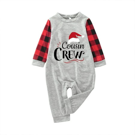 

IDALL Christmas Pajamas for Family Toddler Christmas Pajamas Family Matching Christmas Pajamas Set Plaid Long Sleeves Holiday Pattern Kids Christmas Pajamas Christmas Pajamas Gray 9M