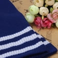 thumbnail image 4 of WMNTST Women's Socks Knee-High Striped Football Socks Breathable Stretchy Minimalist Athletic Leisure Hosiery, 4 of 4