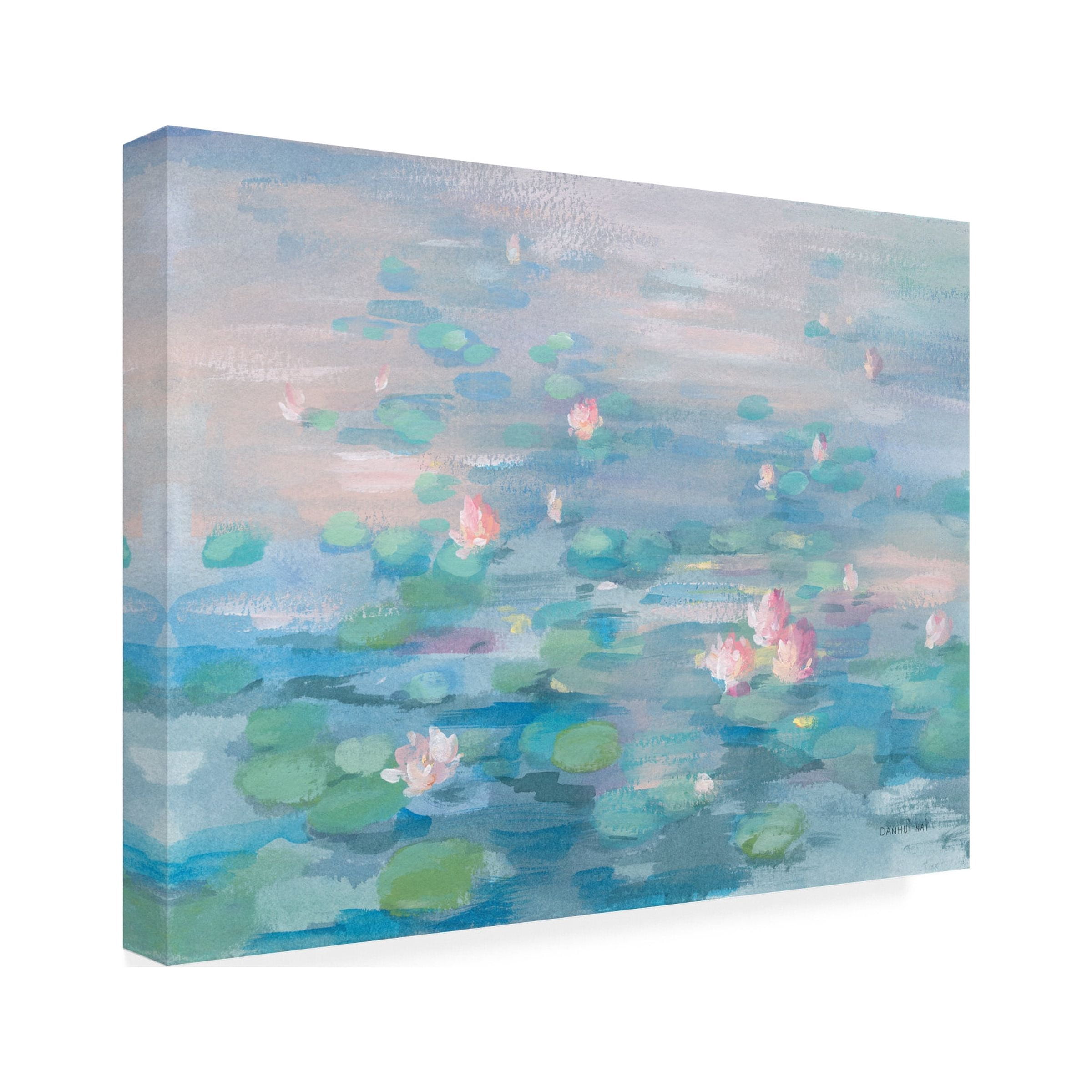 Danhui Nai 'Sunrise Waterlilies' Canvas Art
