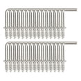 thumbnail image 7 of 30pcs Cup Hooks Screw-in Wall 1/2 Inch Metal Thread Square Hooks Great for Indoor Outdoor Hanger Silver Gray, 7 of 7