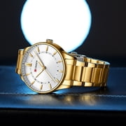 CURREN Casual Quartz Watches Men Luxury Brand Stainless Steel Band Simple Business Quartz Wristwatches