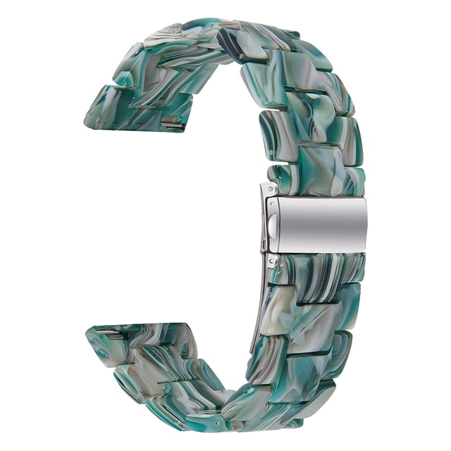 Shisuyan 1Pack Watch Band Bracelet Resin Green Daily Use for General Users