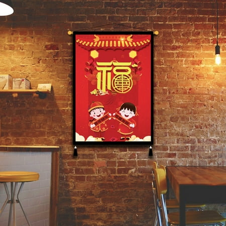 

MEIDELI New Year Banner Chinese Style Streamer Cartoon Hanging Pendant Home Ornament