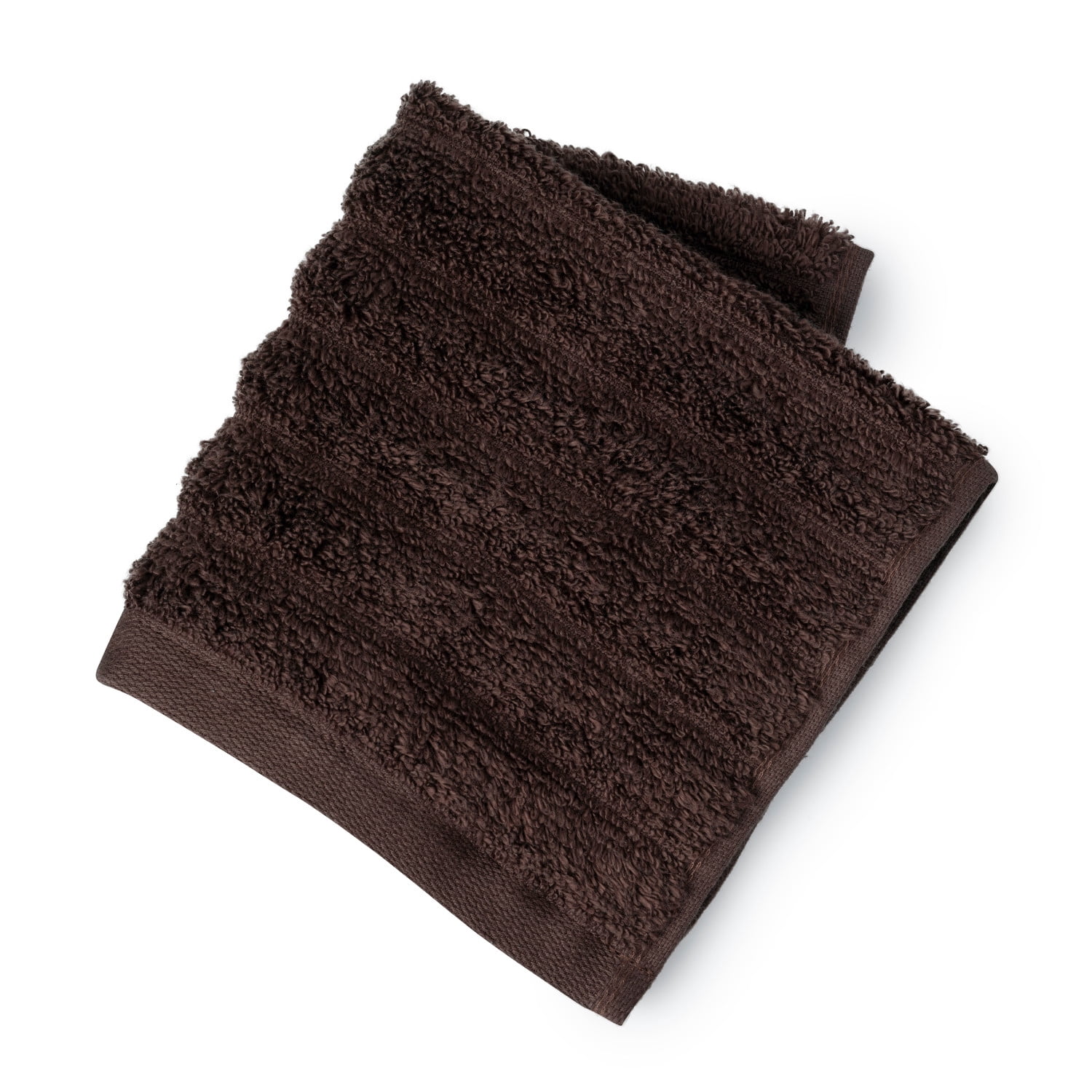 Mainstays Performance 6-Piece Bath Towel Set, Textured Brown Basket