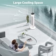 thumbnail image 3 of Tower Fan,85°Oscillating Quiet Cooling Standing Floor Fans with 15H Timer & Remote Control,3 Wind Speed 3 Wind Modes LED Display Bladeless Portable Household Electric Fan,Bedroom Office,White, 3 of 7