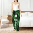 thumbnail image 4 of Uemuo St Patrick's day Pattern Women's Wide Leg Palazzo Lounge Pants with Pockets Light Weight Loose Comfy Casual Pajama Pants-Large, 4 of 6