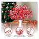 thumbnail image 3 of 30p Tallos Artificiales De Bayas Rojas Heladas De Nieve 22cm Xtellar rojo, 3 of 4