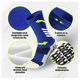 thumbnail image 3 of 6pcs Calcetines Antideslizantes Con Espinilleras Para Fútbol Lab.G, Azul, 3 of 5