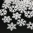 thumbnail image 2 of (50pcs/pack) 35mm White Mix Shape Wooden Snowflakes Christmas Ornaments Christmas Tree Pendants New Year Decorations For Home, 2 of 5