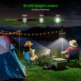 thumbnail image 4 of Camping Fan,20000mAh Rechargeable Battery Operated Outdoor Tent Fan with LED Light & Foldable Hook, 4 Speeds with 270° Rotate Pivot for Camping, Barbecue, kitchen, Fishing Construction Sites, 4 of 7
