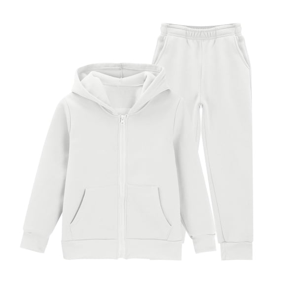 Angala 2 Piece Outfits For Girls Hooded Long Sleeve Sweatshirt With Jogger Pants Set Girls Fall Season Wear Clothes