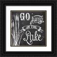 thumbnail image 1 of Sophie 6 20x20 Black Ornate Wood Framed with Double Matting Museum Art Print Titled - Go Jump in the Lake, 1 of 4