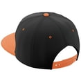 thumbnail image 2 of Daxton Classic Snapback Hat Custom A to Z Initial Varsity Letters, Black Orange Hat White Black Letter N, 2 of 2
