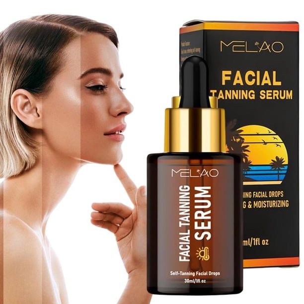 Gomas bronceadoras autobronceadoras para cara y cuerpo, loción de bronceado falsa de larga duración, brillo Natural, 30mL Fivean unisex