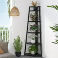 thumbnail image 7 of Tribesigns 5 Tier Corner Bookshelf, 70 inches Tall Corner and Bookcase Corner Display Ladder Shelf for Living Room, Kitchen, Home Office, 7 of 7