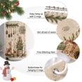 thumbnail image 2 of Small Stall Shower Curtain 36x72 Inch Narrow Half Size Christmas Bath Curtains Bathroom Decor, Xmas Elk Balls Botanical Farmhouse Trees Waterproof Fabric Shower Curtain Set with Hooks 36 Inch, 2 of 8