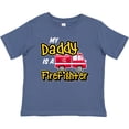 thumbnail image 3 of Inktastic My Daddy is a Firefighter with Fire Truck Boys or Girls Baby T-Shirt, 3 of 5