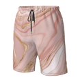 thumbnail image 4 of Fotbe Rose Gold Glitter Splatter Trajes de Baño Estampados para Hombre, Shorts de Verano de Secado Rápido, Ropa de Playa, Bañadores-XX-Large, 4 of 6