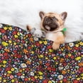 thumbnail image 3 of Yiaed Spring And Summer Flowers Print Dog Blankets-Cat Blanket Washable for Couch Protection,Puppy Blanket, Soft Plush Reversible Throw Furniture Protector-Small, 3 of 8