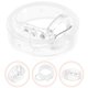 thumbnail image 3 of Elegante cadena de cintura transparente Cinturón de cintura de plástico Cintura decorativa Cinturón de vestido simple para mujer Señora (Patrón de hebilla redonda), 3 of 5