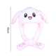 thumbnail image 2 of Light Up Headbands LED Moving Bunny Ears Diadema White Luminous Hat Cute Festival Party Accesorios para el cabello MFZFUKR CPB-DE-LYY1021-1, 2 of 5