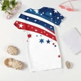 thumbnail image 6 of Grblisyd Girls 4th of July Dress Kids USA Star Striped Dresses American Flag A-line Dress Independence Day Crew Neck Short Sleeve Patriotic Outfit 7-8y, 6 of 6