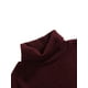 thumbnail image 4 of Niños Niñas Vestido de suéter de punto Manga larga Acanalado Cuello alto Ropa de color sólido Cinturón de cintura Otoño Invierno XBTCLXEBCO Vino Rojo, 4-5 años, 4 of 6
